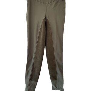 Kerrits Equestrian Riding Pants Full Seat Woman’s Size Large Olive Green
